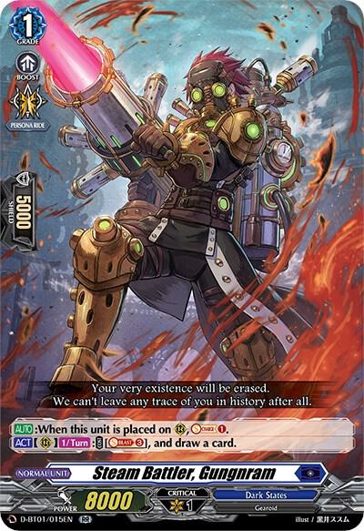 Steam Battler, Gungnram — D-BT01/015EN — RR — English