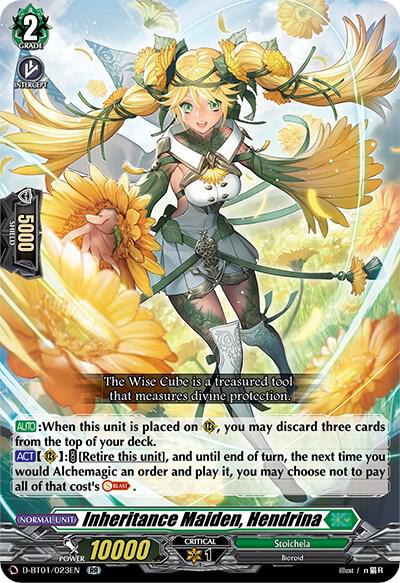 Inheritance Maiden, Hendrina — D-BT01/023EN — RR — English