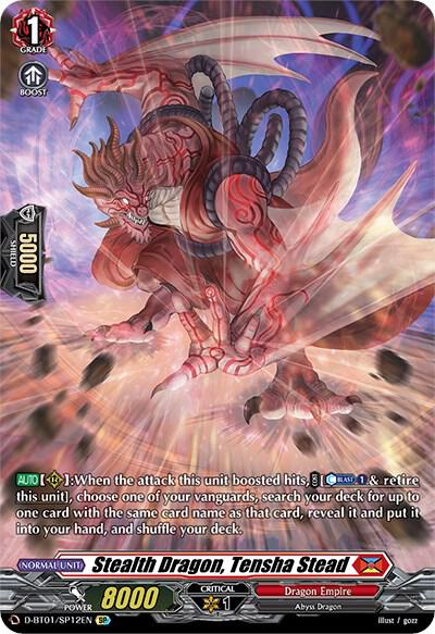 Stealth Dragon, Tensha Stead — D-BT01/SP12EN — SP — English