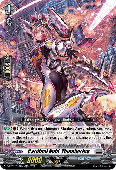 Cardinal Noid, Thumborino — D-BT02/018EN — RR — English