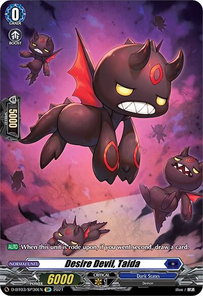 Desire Devil, Taida — D-BT03/SP30EN — SP — English