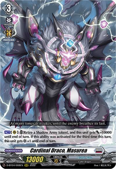 Cardinal Draco, Masurea — D-BT04/008EN — RRR — English