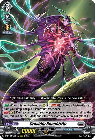 Gravidia Bacubirito — D-BT04/009EN — RRR — English
