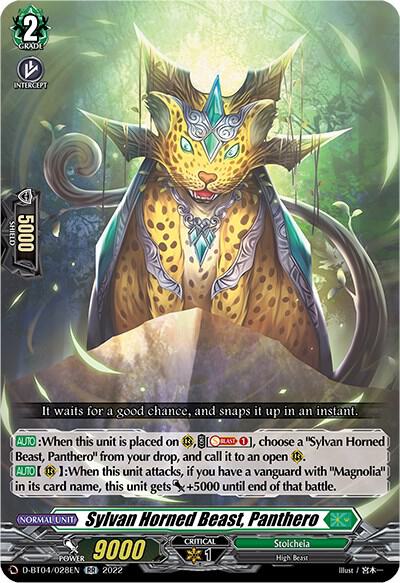 Sylvan Horned Beast, Panthero — D-BT04/028EN — RR — English