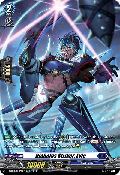Diabolos Striker, Lyle — D-BT04/SP21EN — SP — English