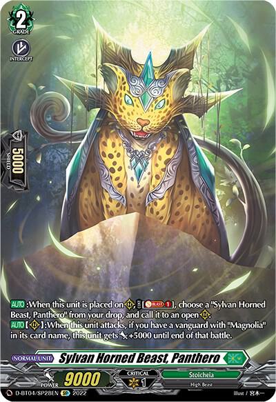 Sylvan Horned Beast, Panthero — D-BT04/SP28EN — SP — English
