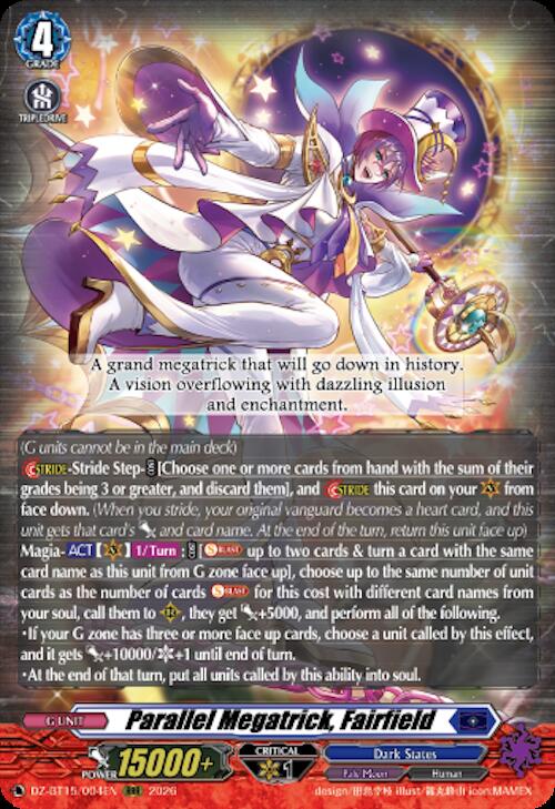 Parallel Megatrick, Fairfield — DZ-BT15/004EN — RRR — English