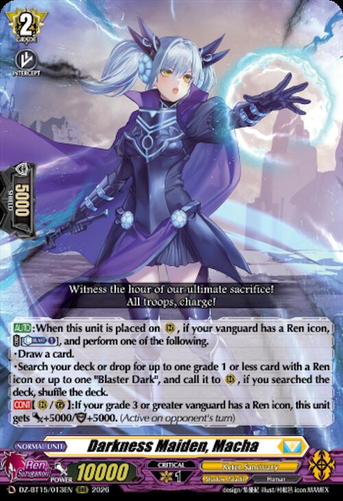 Darkness Maiden, Macha — DZ-BT15/013EN — RRR — English