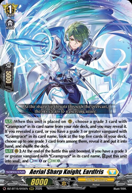 Aerial Sharp Knight, Eardfris — DZ-BT15/015EN — RRR — English