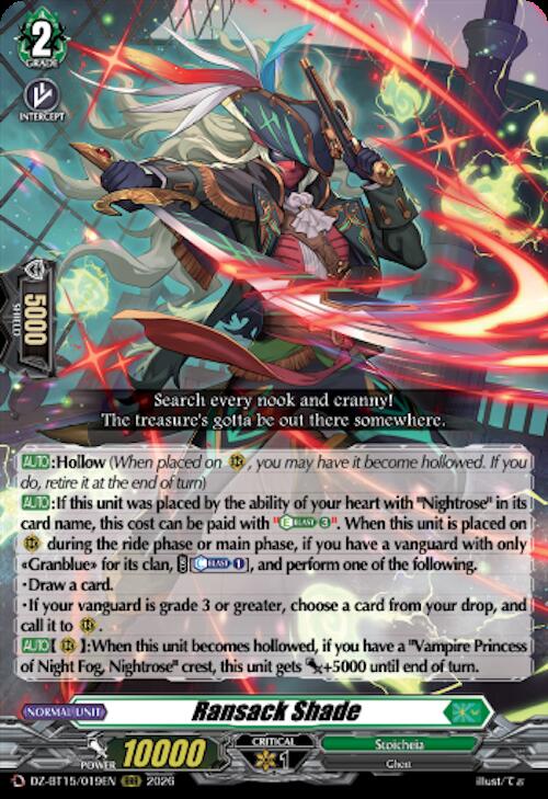 Ransack Shade — DZ-BT15/019EN — RRR — English