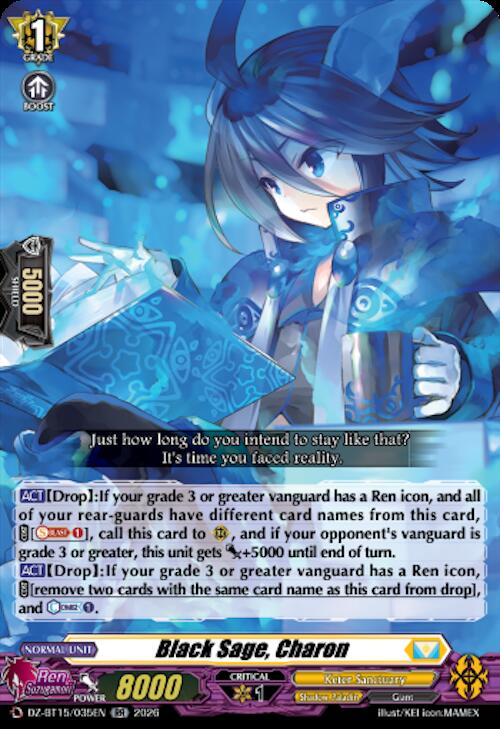 Black Sage, Charon — DZ-BT15/035EN — RR — English