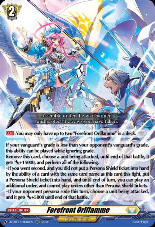 Forefront Oriflamme — DZ-BT15/036EN — RR — English