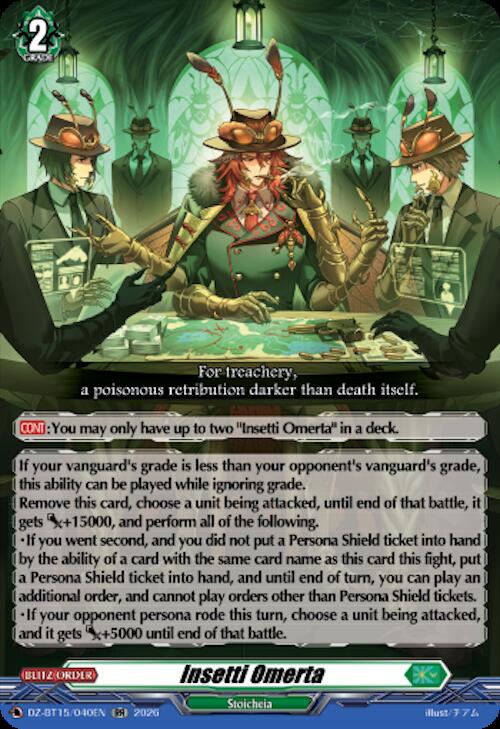 Insetti Omerta — DZ-BT15/040EN — RR — English
