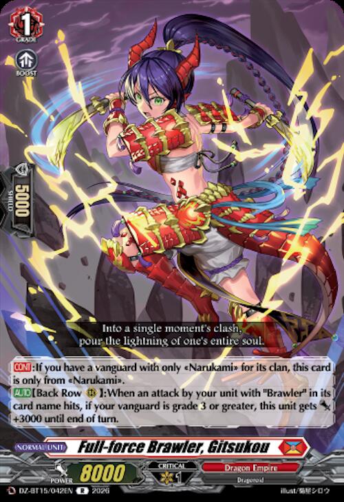 Full-force Brawler, Gitsukou — DZ-BT15/042EN — R — English