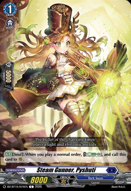 Steam Gunner, Pyshuti — DZ-BT15/074EN — C — English