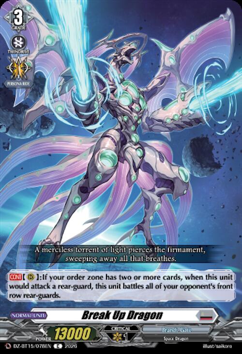 Break Up Dragon — DZ-BT15/078EN — C — English