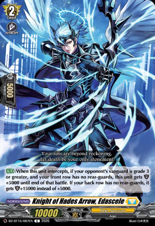 Knight of Hades Arrow, Edascele — DZ-BT15/087EN — C — English