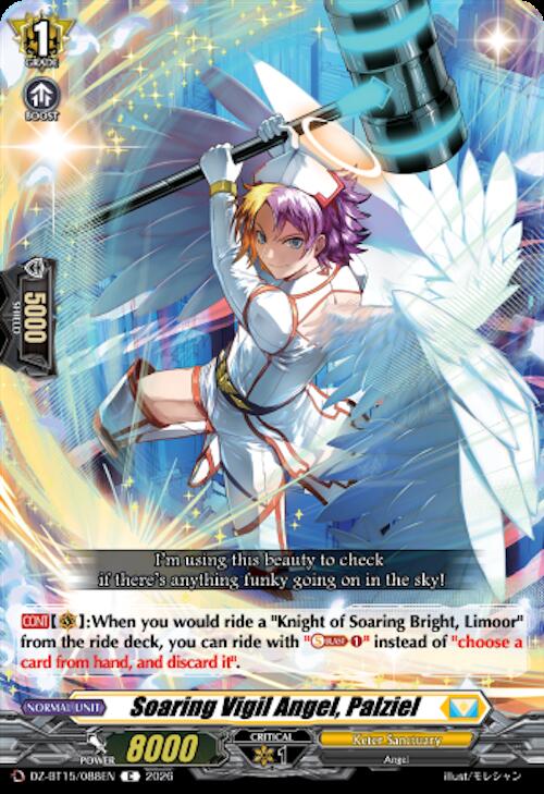 Soaring Vigil Angel, Palziel — DZ-BT15/088EN — C — English