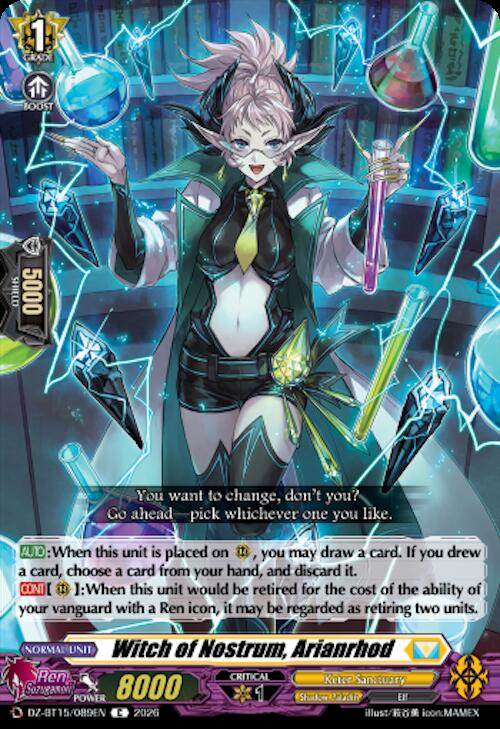 Witch of Nostrum, Arianrhod — DZ-BT15/089EN — C — English