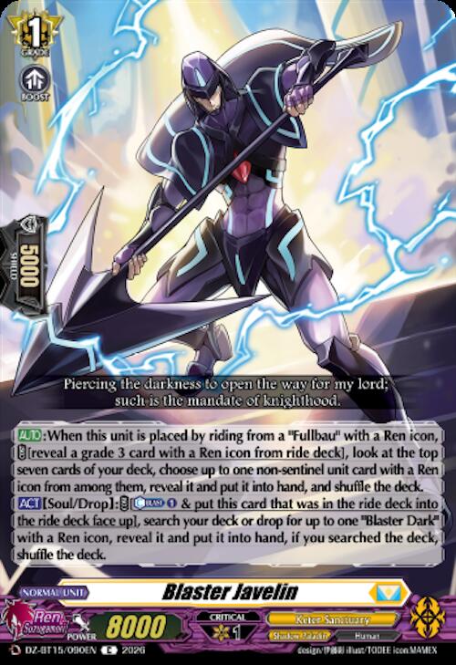 Blaster Javelin — DZ-BT15/090EN — C — English