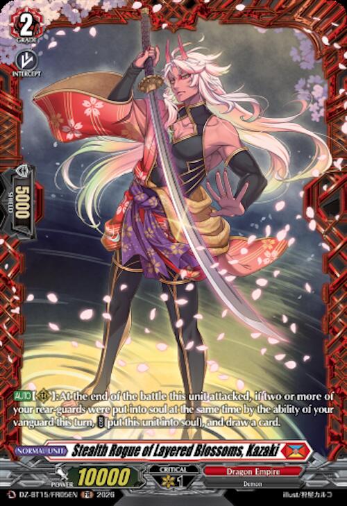 Stealth Rogue of Layered Blossoms, Kazaki — DZ-BT15/FR05EN — FR — English
