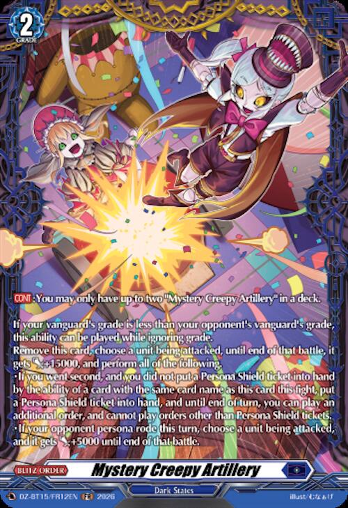 Mystery Creepy Artillery — DZ-BT15/FR12EN — FR — English