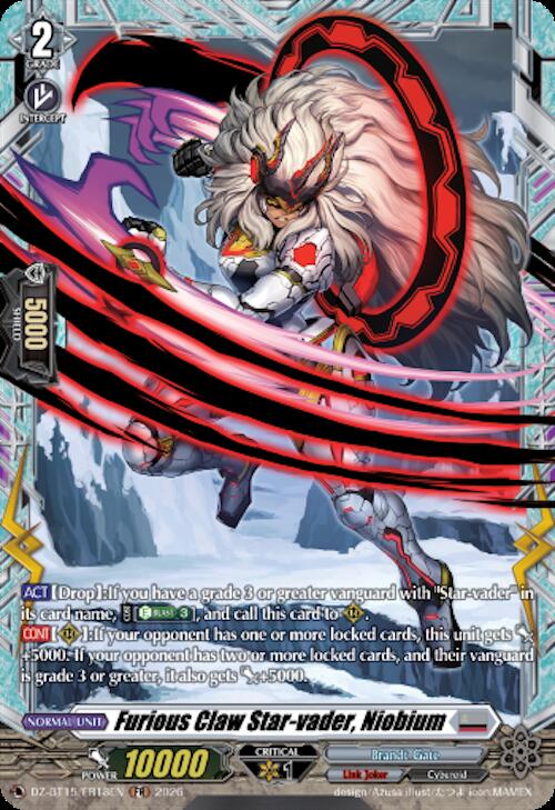 Furious Claw Star-vader, Niobium — DZ-BT15/FR18EN — FR — English