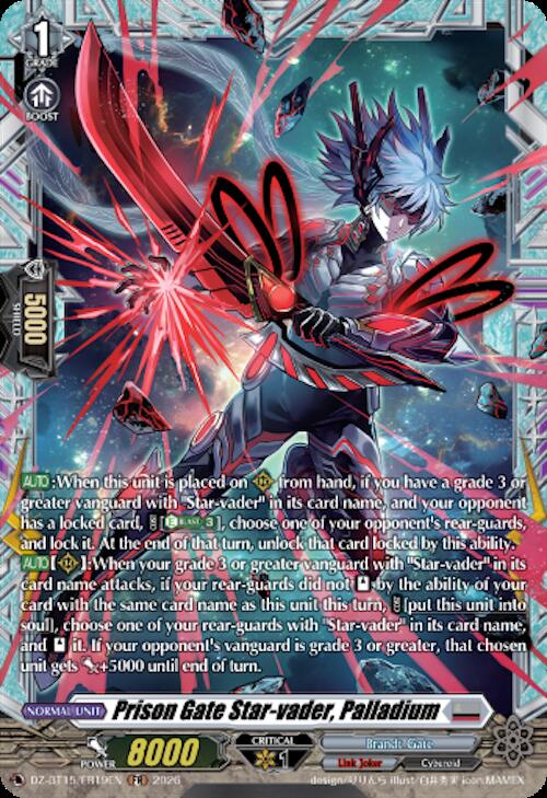 Prison Gate Star-vader, Palladium — DZ-BT15/FR19EN — FR — English