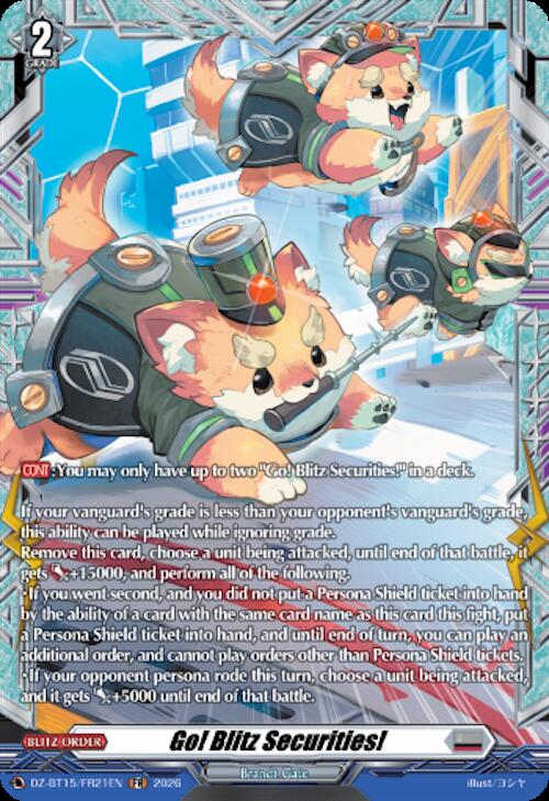 Go! Blitz Securities! — DZ-BT15/FR21EN — FR — English