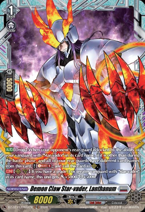 Demon Claw Star-vader, Lanthanum — DZ-BT15/FR24EN — FR — English
