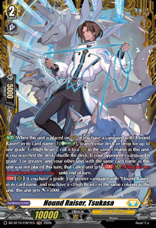 Hound Raiser, Tsukasa — DZ-BT15/FR27EN — FR — English