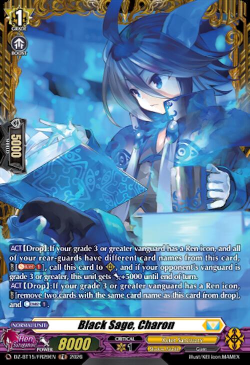 Black Sage, Charon — DZ-BT15/FR29EN — FR — English