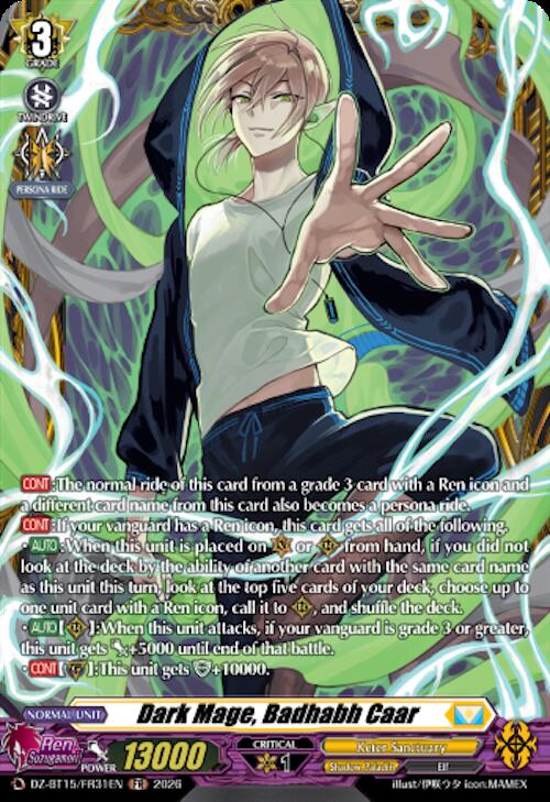 Dark Mage, Badhabh Caar — DZ-BT15/FR31EN — FR — English