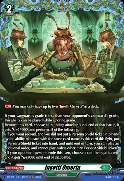 Insetti Omerta — DZ-BT15/FR38EN — FR — English