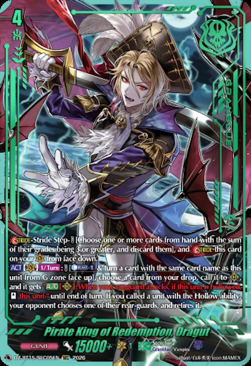Pirate King of Redemption, Dragut — DZ-BT15/SEC05EN — SEC — English