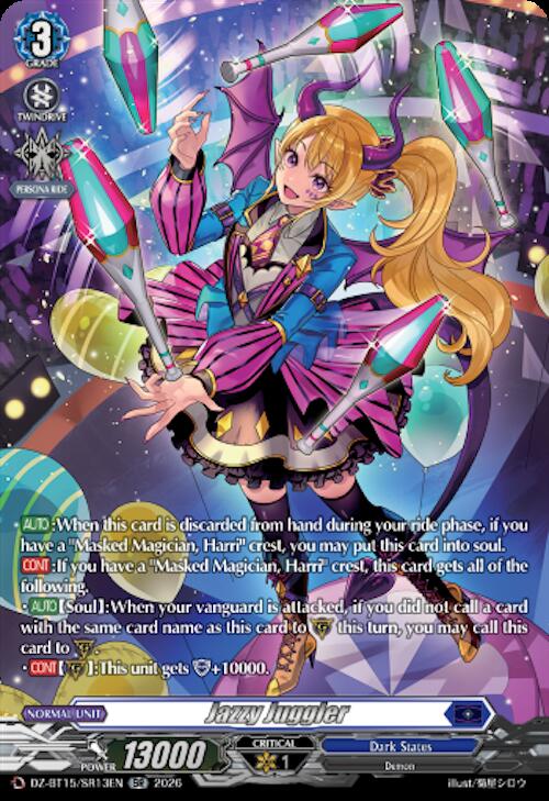 Jazzy Juggler — DZ-BT15/SR13EN — SR — English