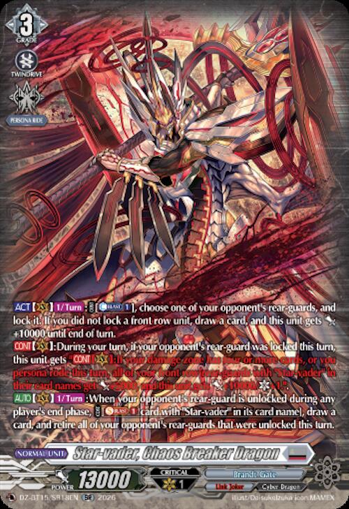 Star-vader, Chaos Breaker Dragon — DZ-BT15/SR18EN — SR — English