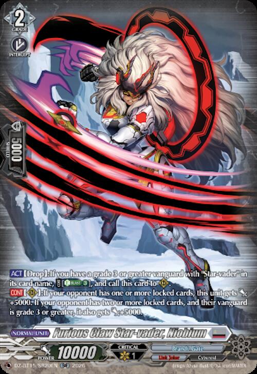 Furious Claw Star-vader, Niobium — DZ-BT15/SR20EN — SR — English