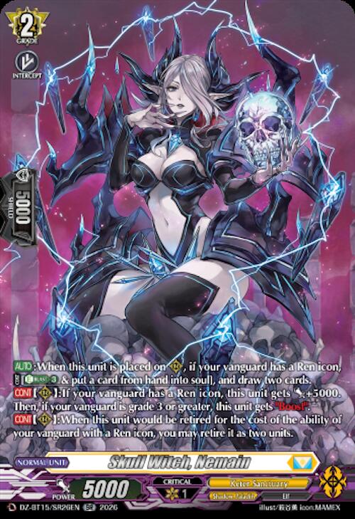 Skull Witch, Nemain — DZ-BT15/SR26EN — SR — English