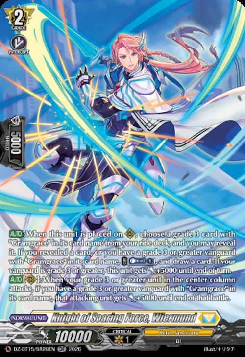 Knight of Soaring Force, Wiermund — DZ-BT15/SR28EN — SR — English