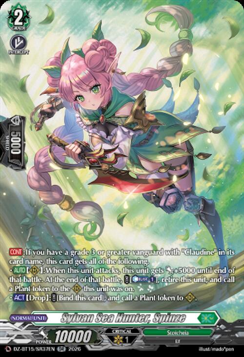 Sylvan Sea Hunter, Spinze — DZ-BT15/SR37EN — SR — English