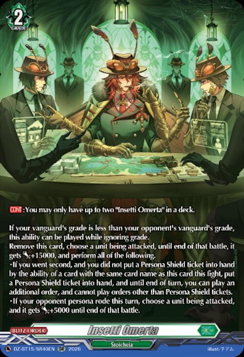 Insetti Omerta — DZ-BT15/SR40EN — SR — English