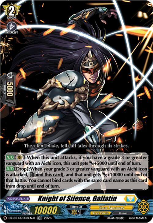 Knight of Silence, Gallatin — DZ-SS13/008EN-R — TDR — English
