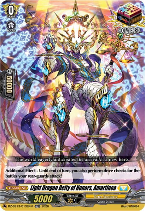 Light Dragon Deity of Honors, Amartinoa — DZ-SS13/013EN-R — TDR — English