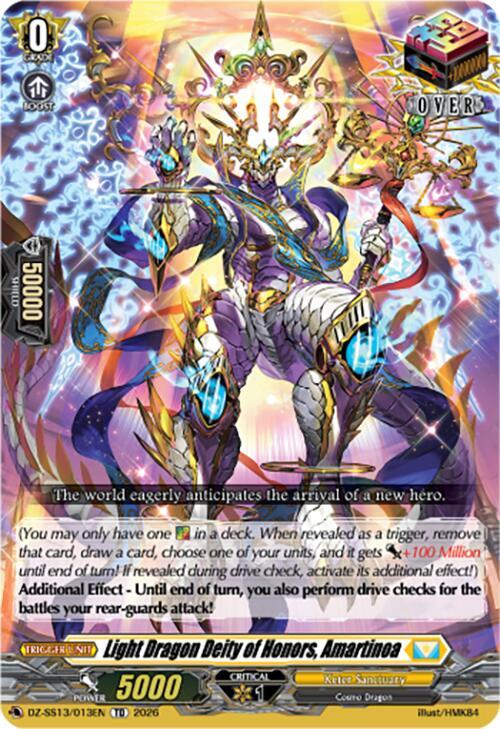 Light Dragon Deity of Honors, Amartinoa — DZ-SS13/013EN — TD — English