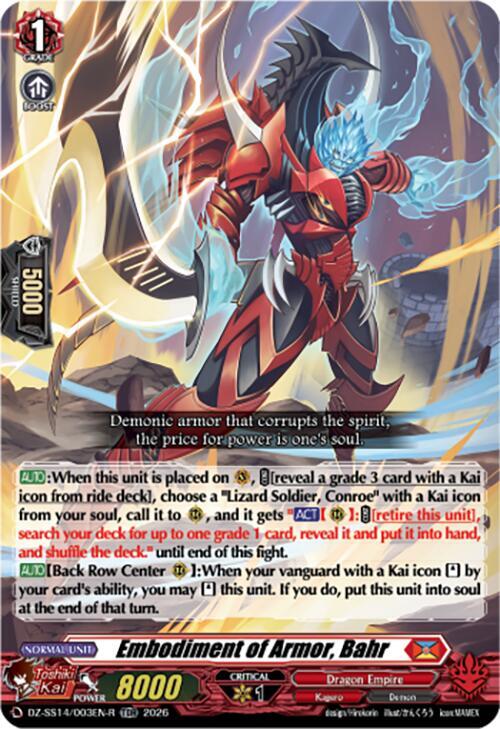 Embodiment of Armor, Bahr — DZ-SS14/003EN-R — TDR — English