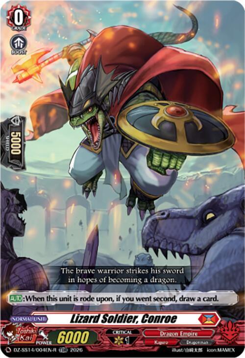 Lizard Soldier, Conroe — DZ-SS14/004EN-R — TDR — English