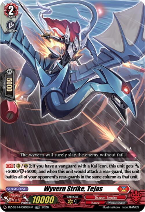 Wyvern Strike, Tejas — DZ-SS14/009EN-R — TDR — English