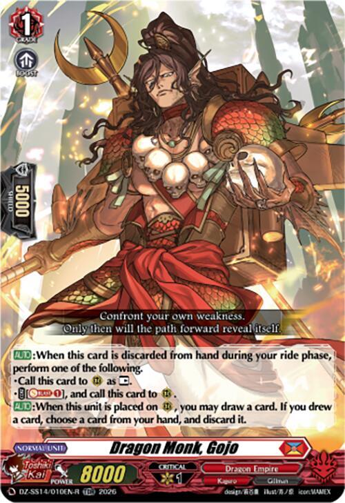 Dragon Monk, Gojo — DZ-SS14/010EN-R — TDR — English