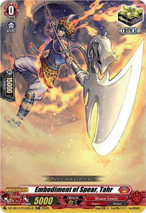 Embodiment of Spear, Tahr — DZ-SS14/015EN-R — TDR — English